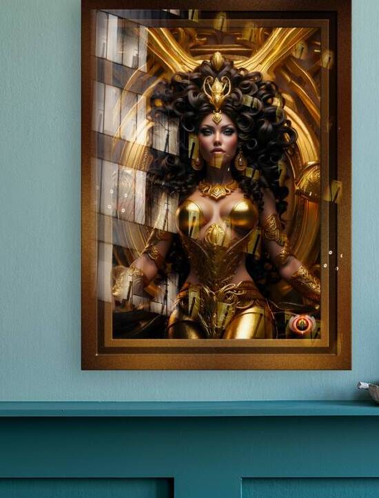 The Queen Of Sensobia On The Golden Throne Captivating AI Concept Art by Xzendor7 by xzendor7