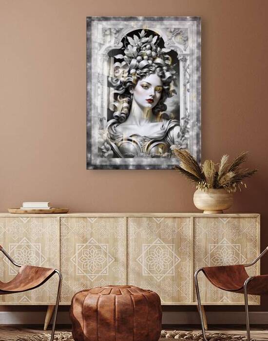 A Stunning Vision Of Erato The Muse Of Poetry Greek Mythology Portraiture AI Concept Art by Xzendor7 by xzendor7