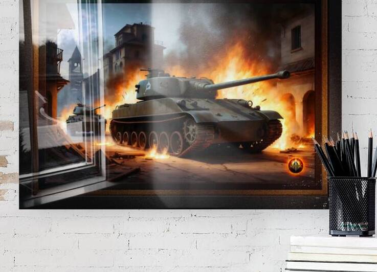 World War II German Military City Tank Battle AI Concept Art by Xzendor7 by xzendor7
