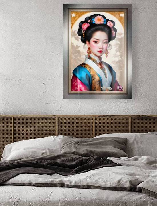 Portrait Of An Elegant Japanese Young Lady Gorgeous AI Concept Art by Xzendor7 by xzendor7