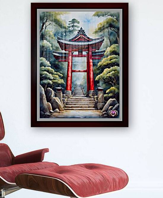 Path Of Enlightenment Japanese Shinto Gate AI Concept Art by Xzendor7 by xzendor7