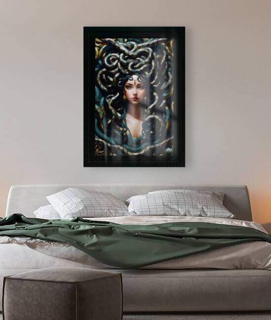 Daughter Of The Snakes Alluring AI Concept Art by Xzendor7 by xzendor7