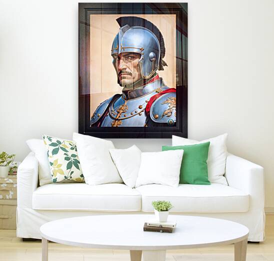 An Italian Soldier Of The Honor Guard AI Concept Art by Xzendor7 Room Decor Art Print by xzendor7