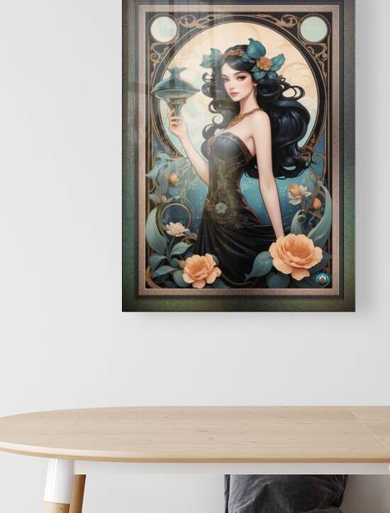 The Splendor Of A Garden Moon Pop Surrealism Anime Girl Enchanting Illustration AI Concept Art by Xzendor7 by xzendor7