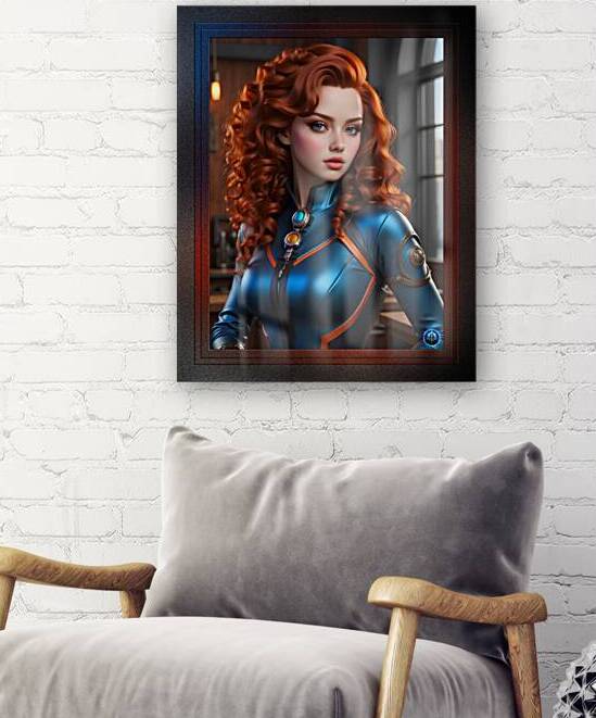 Flight Navigator Florina Tatina Beautiful AI Concept Art Portrait by Xzendor7 by xzendor7