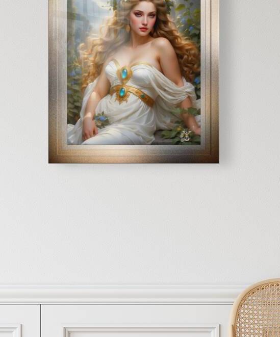 Beautiful Splendor Of The Greek Goddess Hebe Astonishing AI Concept Art Portrait by Xzendor7 by xzendor7