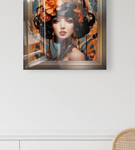 The Raven Enchantress Pop Surrealism Captivating Portrait AI Concept Art by Xzendor7 by xzendor7