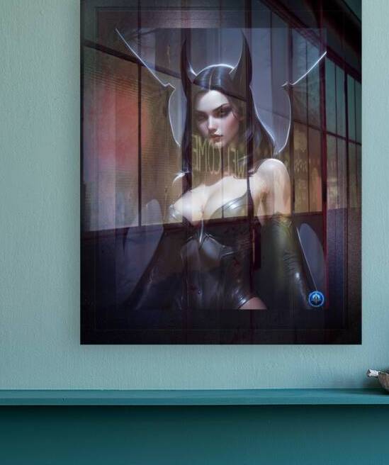The Vampire Queen Illuminated By A Blue Moon Mesmerizing AI Concept Art by Xzendor7 by xzendor7