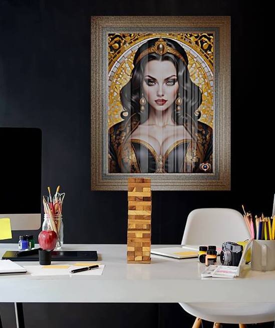 The Raven Beauty Carlotta Graves Mesmerizing AI Concept Art Portrait by Xzendor7 by xzendor7
