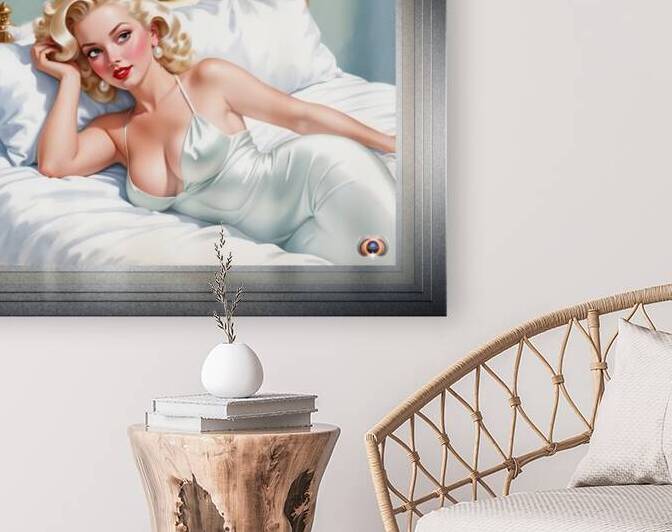 Hows This Pose Mesmerizing AI Concept Art Pin Up Girl Portrait by Xzendor7 by xzendor7