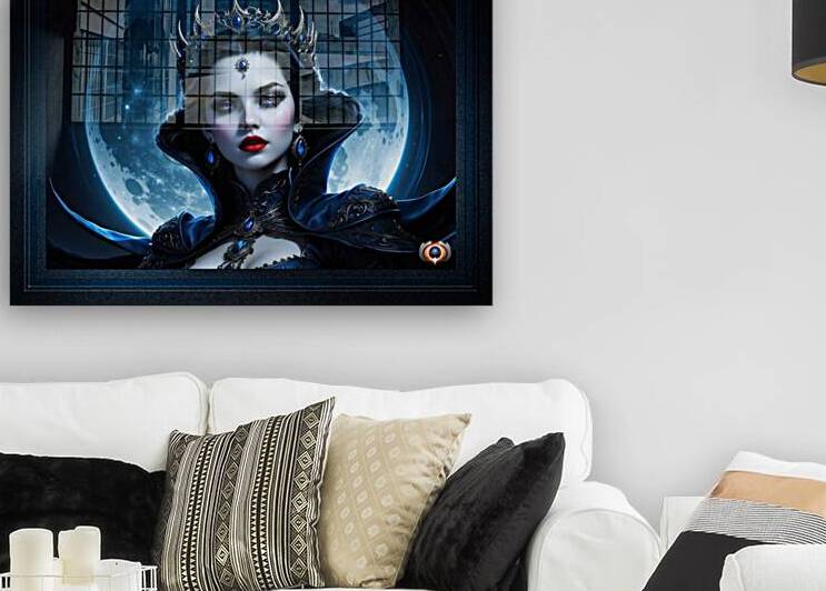 Portrait Of The Vampire Moon Queen Captivating AI Concept Art by Xzendor7 by xzendor7