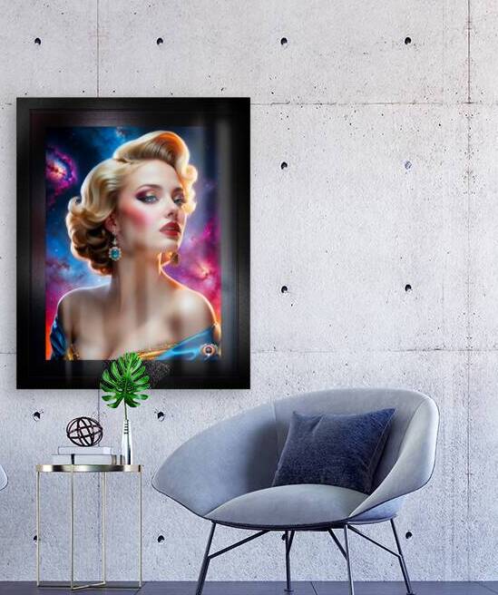 The Cosmos Embraces Her Captivating AI Concept Art by Xzendor7 by xzendor7