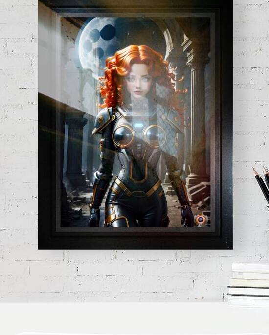 Ensign Diletta Bowsman Walking Among The Ruins Of Syntorious Prime Captivating AI Concept Art Portrait by Xzendor7 by xzendor7