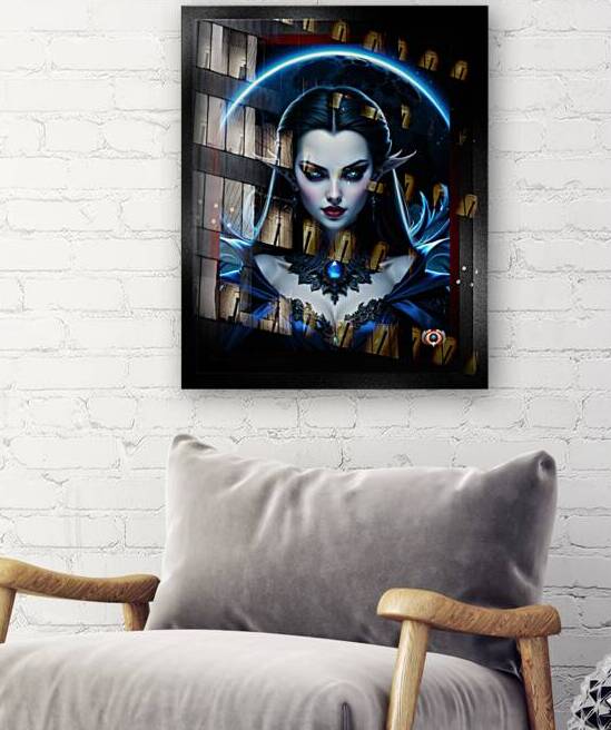 The Elfen Vampire Queen Beautiful AI Concept Art Portrait by Xzendor7 by xzendor7