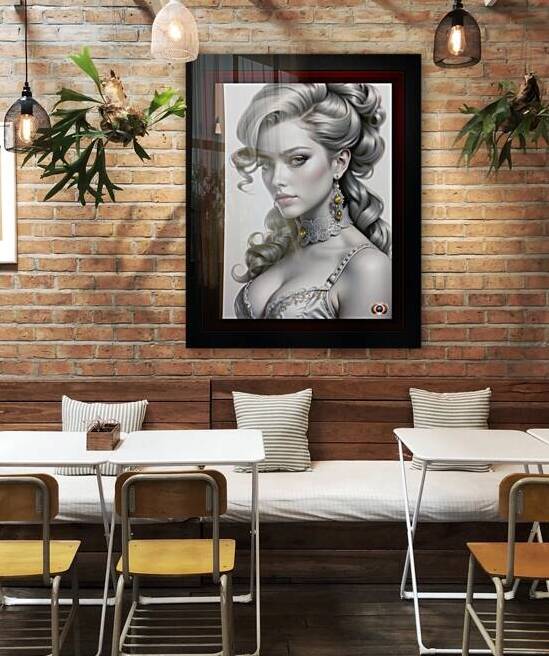 That Tempting Look Of A Blonde Captivating AI Concept Art by Xzendor7 by xzendor7