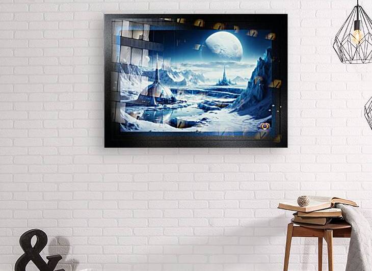 A Glacial Domed City On The Arctic Planet Hasplidian Mesmerizing AI Concept Art by Xzendor7 by xzendor7