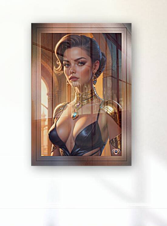 Gold Is Her Color Mesmerizing AI Concept Art Portrait by Xzendor7 by xzendor7
