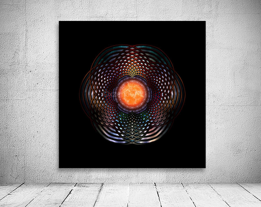 Orb Moon Rings Abstract Pattern Art Wall Preview