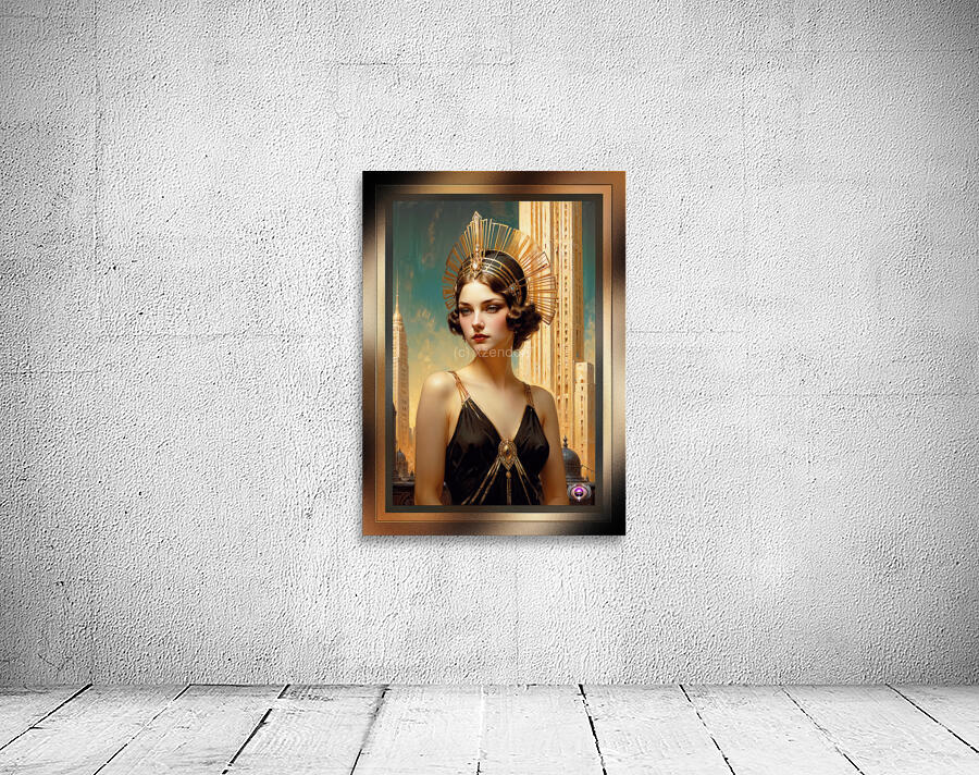 A Vision Of Art Deco Elegance Captivating AI Concept Art by Xzendor7 Wall Preview