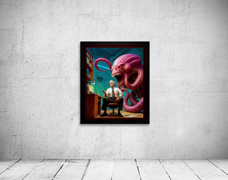 You See This Is The Problem With Monsters Poor Attitude Astounding AI Concept Art by Xzendor7 Wall Preview