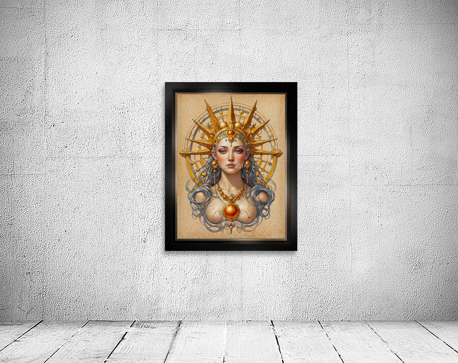 Ethereal Fantasy Portrait Of The Golden Star Goddess Alluring AI ...