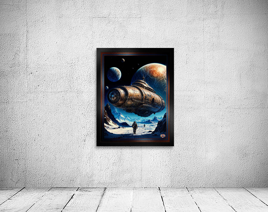 The Haivous A Futuristic Interstellar Spacecraft Hovers Over An