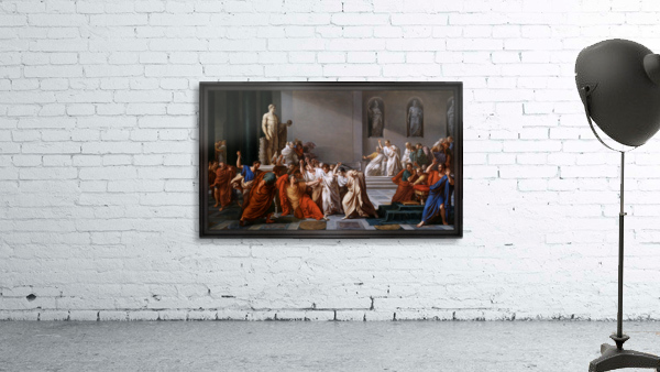 La morte di Cesare The Assassination of Julius Caesar by Vincenzo Camuccini Wall Preview