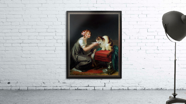 The Cats Lunch by Marguerite Gerard Wall Preview