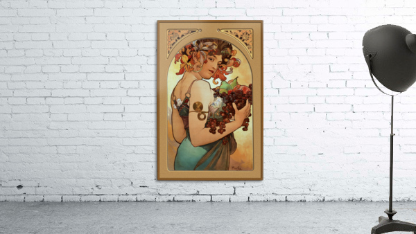 Fruit by Alphonse Mucha Wall Preview