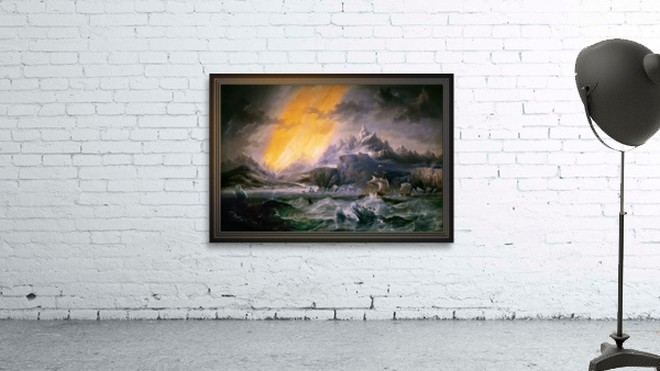 HMS Erebus and Terror in the Antarctic by James Wilson Carmichael Wall Preview