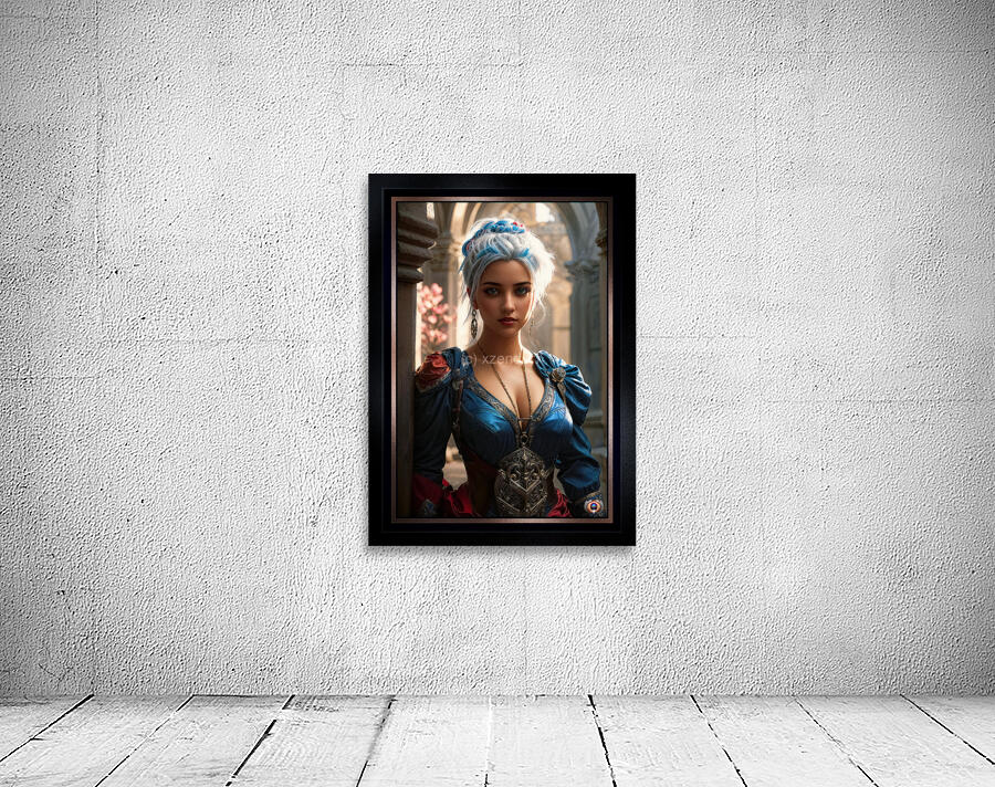Introspective Portrait Of The Enchanting Titanya Morwen Gorgeous AI Concept Art by Xzendor7 Wall Preview