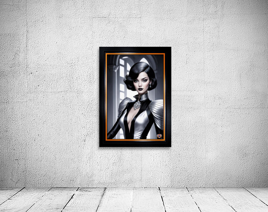 The Mysterious Classic Allure Of Sabianna Bellarosa Gorgeous AI Concept Art by Xzendor7 Wall Preview