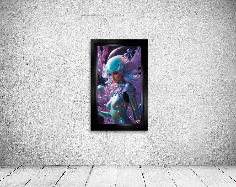 Glowing Realm Of The Bioluminescent World Of Laitheria Gorgeous AI Concept Art by Xzendor7 Wall Preview