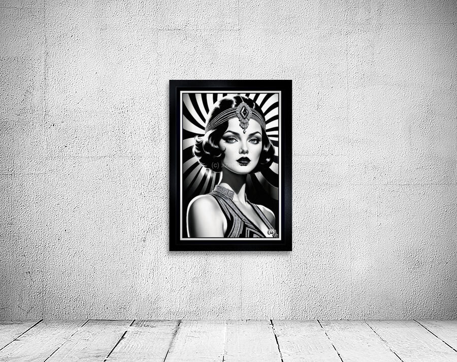 Radiant Glamour Of The Bygone Era Beauty Lanthia Valariana Gorgeous AI Concept Art by Xzendor7 Wall Preview