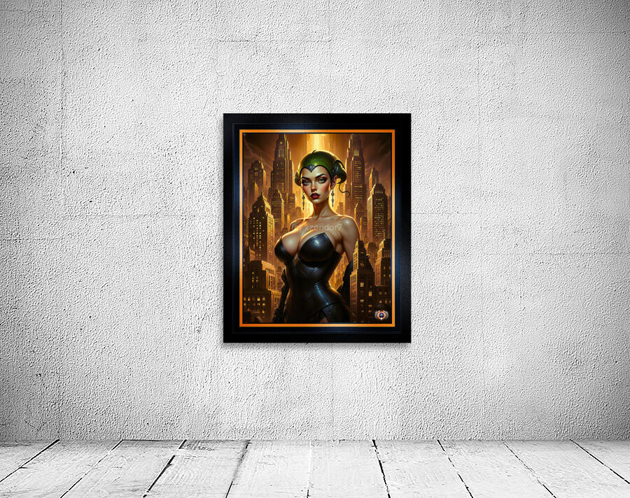 A Golden City Guardian Portrait Of Urbana Mirel Gorgeous AI Concept Art by Xzendor7 Wall Preview