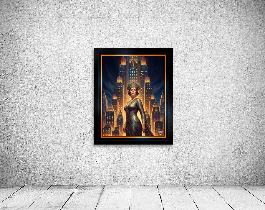 Ryana Drelis Amidst the Towers of The Aurelian Spires Striking AI Concept Art by Xzendor7 Wall Preview