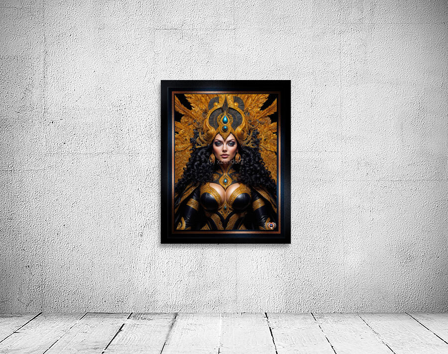 Opulent Fantasy Portrait Of Aeridor Royalty Lyralia Nyssa Mesmerizing AI Concept Art by Xzendor7 Wall Preview