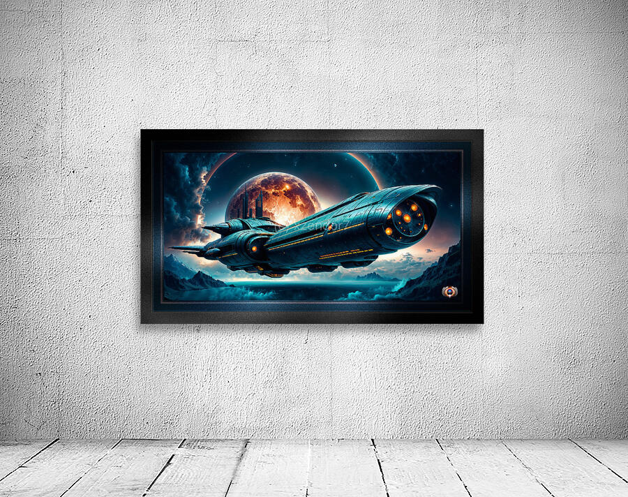 Thalassa Ardentia Emergence From Orlence Dimensional Gate Astonishing AI Concept Art by Xzendor7 Wall Preview