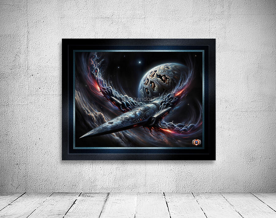 Starship Paradin Vorn Astral Assimilation Visionary Art Mesmerizing AI Concept Art by Xzendor7 Wall Preview