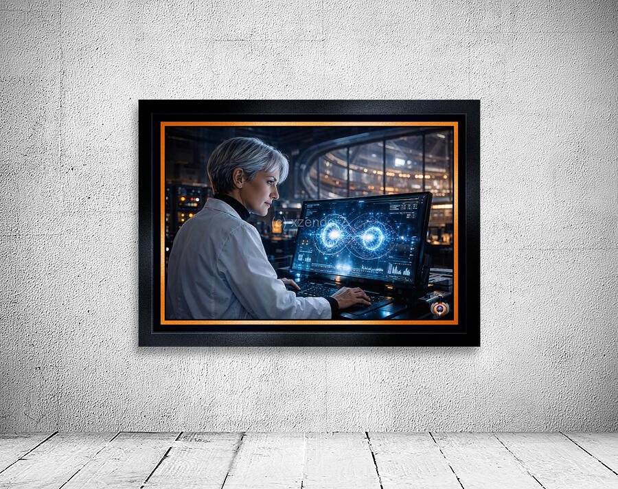 Unlocking Quantum Entanglements Secret Of Unlimited Energy Fascinating AI Concept Art by Xzendor7 Wall Preview