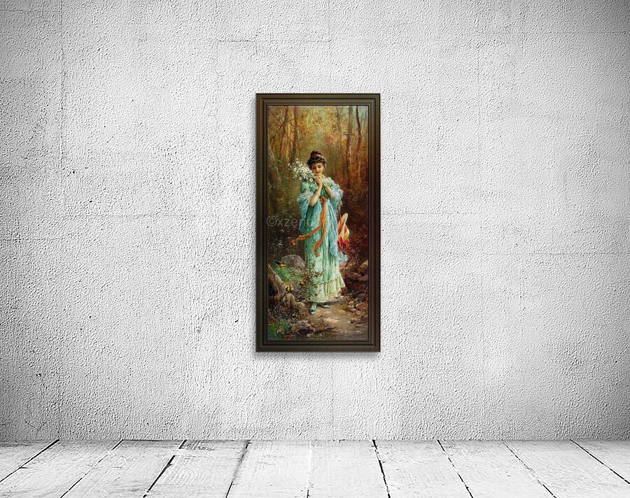 Walk Through The Forest by Hans Zatzka by xzendor7 Wall Art