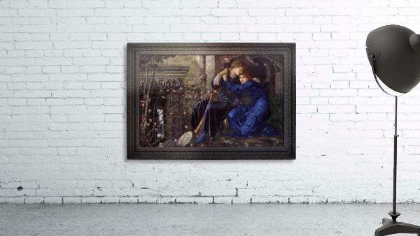 Love Among the Ruins by Edward Burne-Jones Old Masters Reproduction Aperçu sur mur