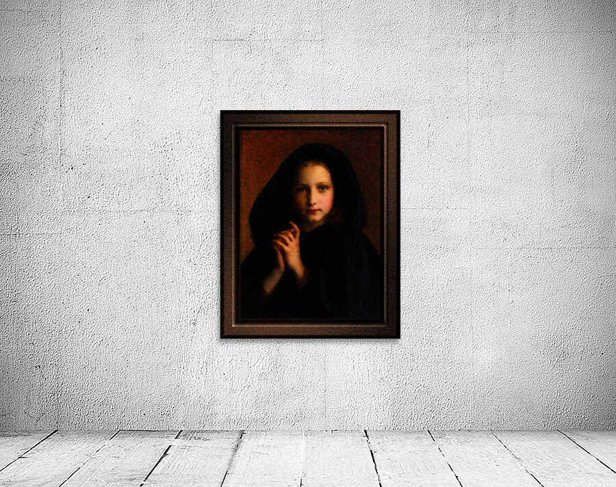 Femme Dans Un Manteau by Adolphe Piot Classical Fine Art Old Masters Xzendor7 Remastered Reproduction Wall Preview