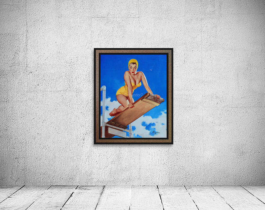 I Think Not by Gil Elvgren Pin-Up Girl Vintage Artwork by xzendor7