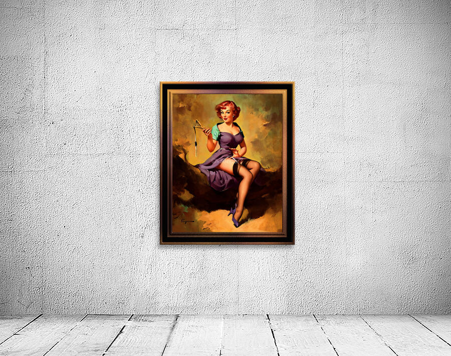 Its A Snap by Gil Elvgren Pin-Up Girl Vintage Artwork by xzendor7