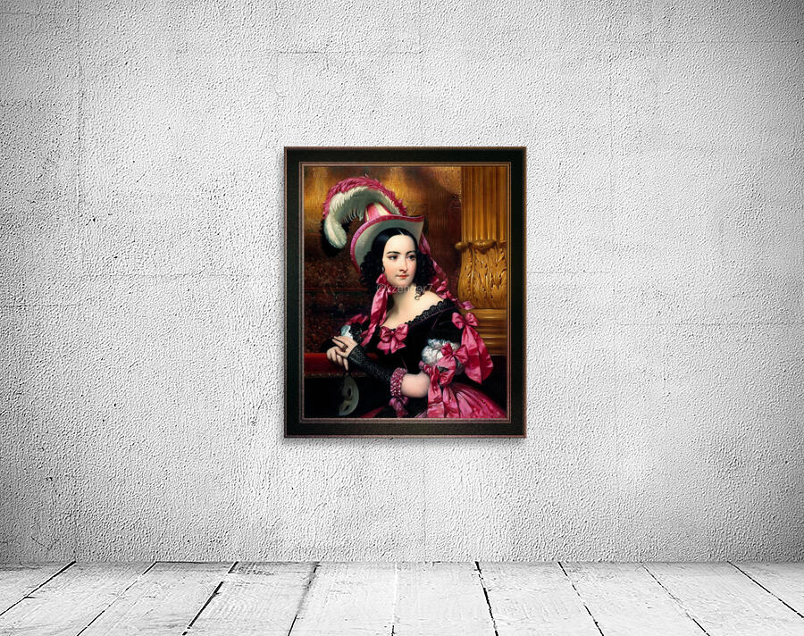 The Venetian At The Mask Ball by Joseph-Desire Court Classical