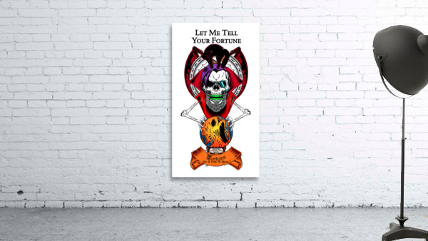 The Fortune Teller On A White Background Digital Art by Xzendor7 Wall Preview