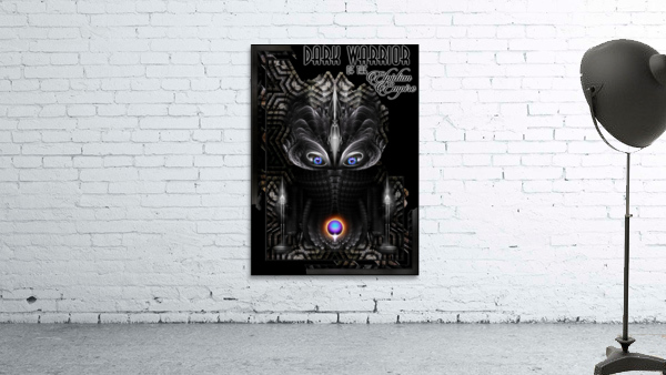 Dark Warrior Of The Elpidian Empire Fractal Art Portrait Wall Preview