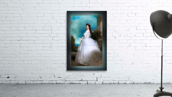 Portrait Of Empress Elisabeth of Austria by Franz Xaver Winterhalter Remastered Xzendor7 Classical Fine Art Old Masters Reproductions Wall Preview