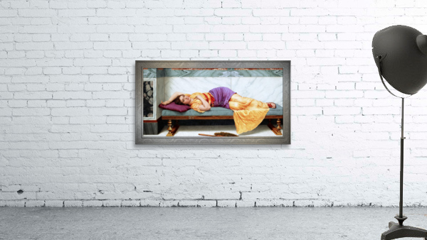 The Day Dream by John William Godward Remastered Xzendor7 Classical Fine Art Old Masters Reproductions Wall Preview